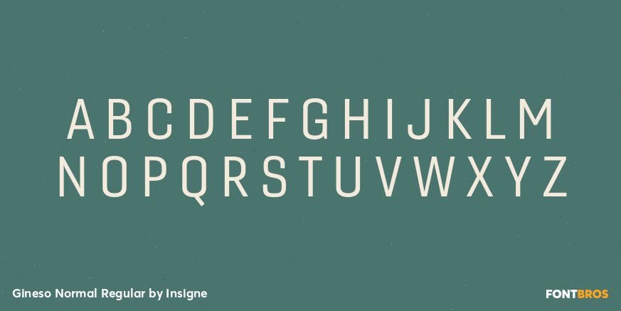 Gineso Normal Regular Font Poster #1