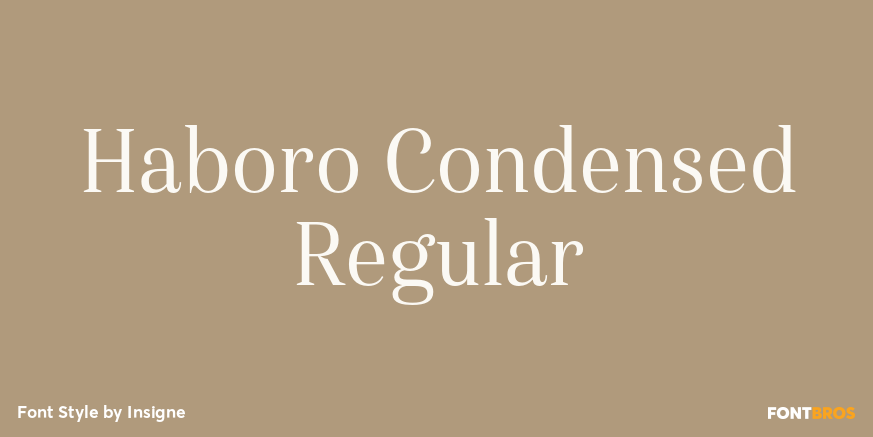 Haboro Condensed Regular Font Poster #1