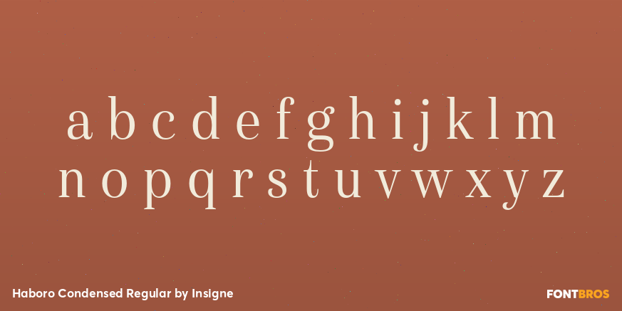 Haboro Condensed Regular Font Poster #1