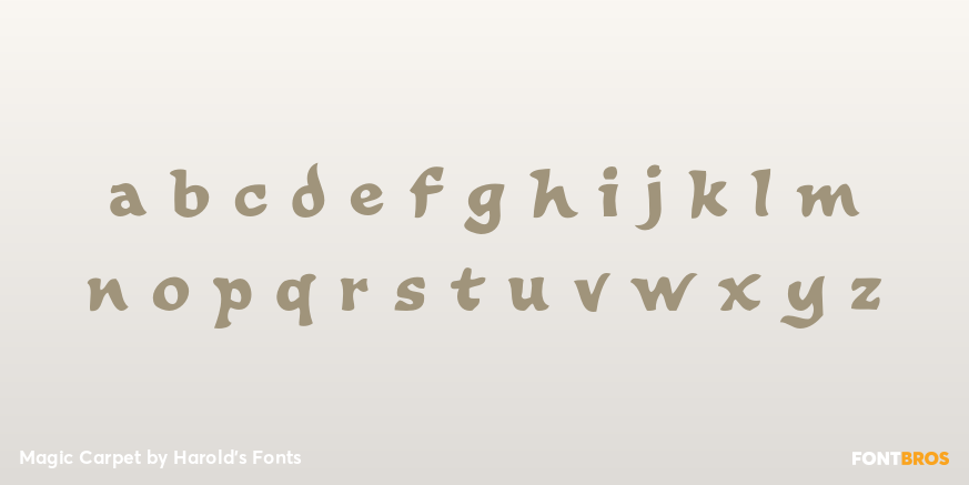 Magic Carpet Font Poster #3