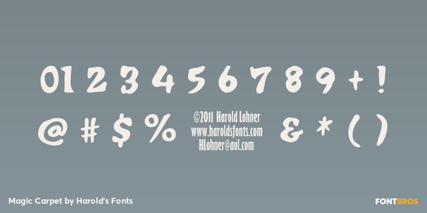 Magic Carpet Font Poster #4