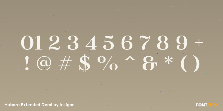 Haboro Extended Demi Font Poster #1