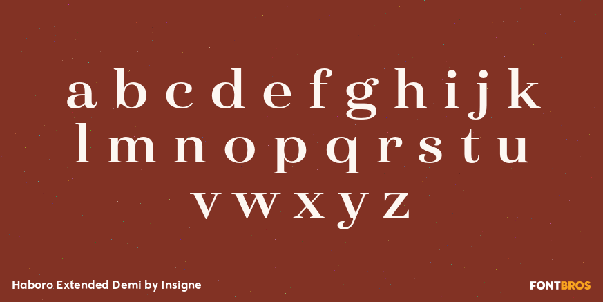 Haboro Extended Demi Font Poster #1