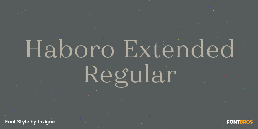 Haboro Extended Regular Poster