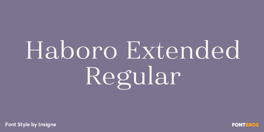 Haboro Extended Regular Poster