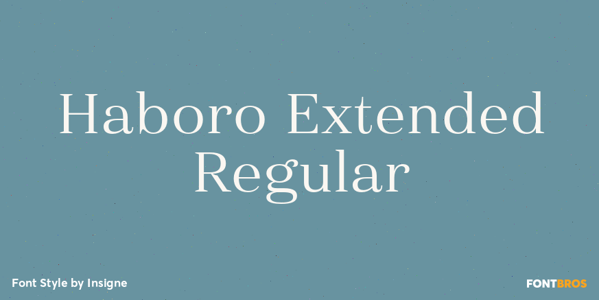 Haboro Extended Regular Poster