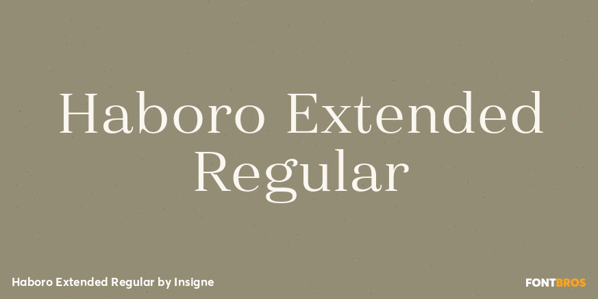 Haboro Extended Regular Poster