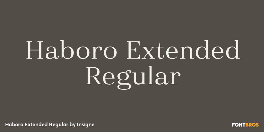 Haboro Extended Regular Poster