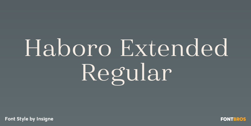 Haboro Extended Regular Poster