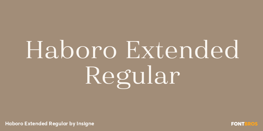 Haboro Extended Regular Poster