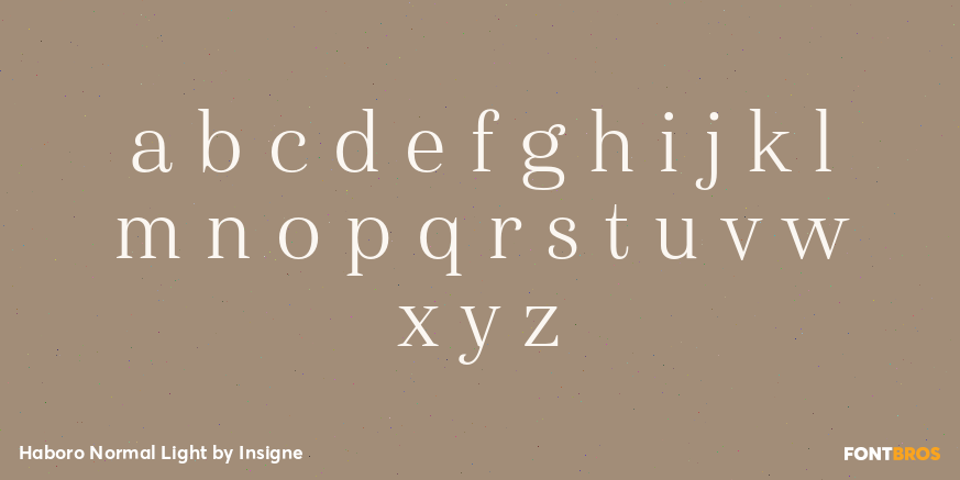 Haboro Normal Light Font Poster #3