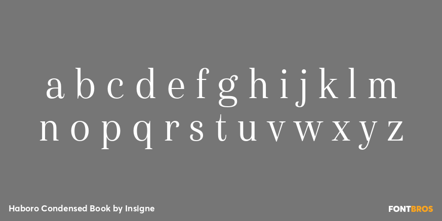Haboro Condensed Book Font Poster #3