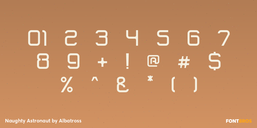 Naughty Astronaut Font Poster #1