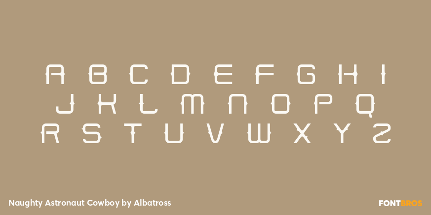 Naughty Astronaut Cowboy Font Poster #1
