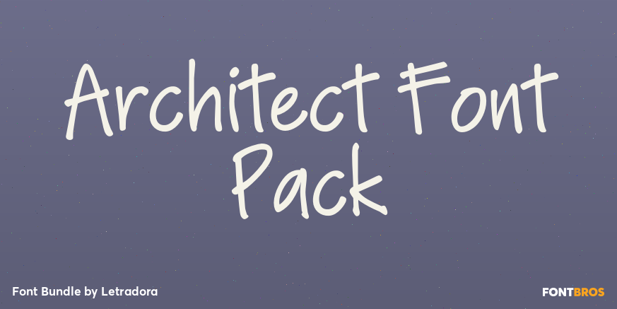 Architect Font Pack Font Poster #1