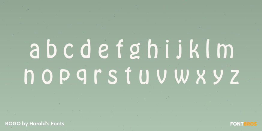 BOGO Font Poster #3