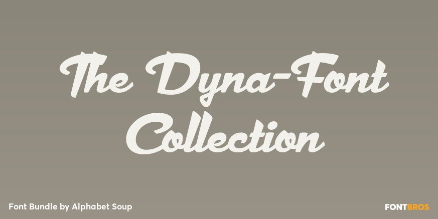 The Dyna-Font Collection Poster