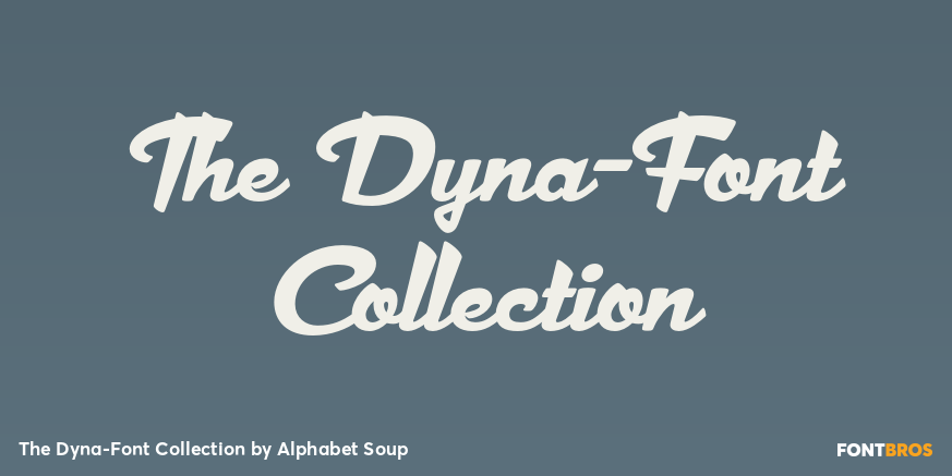 The Dyna-Font Collection Poster