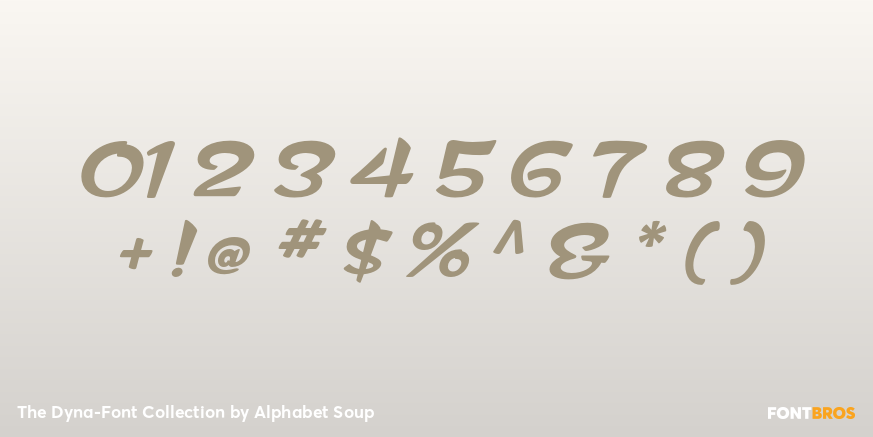 The Dyna-Font Collection Font Poster #4