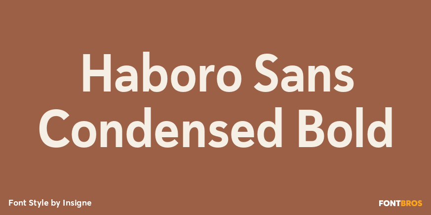 Haboro Sans Condensed Bold Font Poster #1