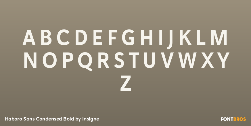 Haboro Sans Condensed Bold Font Poster #1
