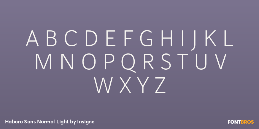 Haboro Sans Normal Light Font Poster #2