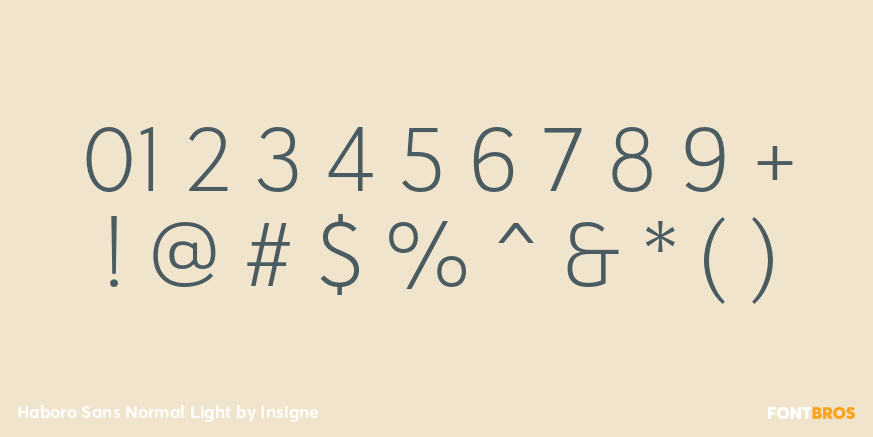 Haboro Sans Normal Light Font Poster #4