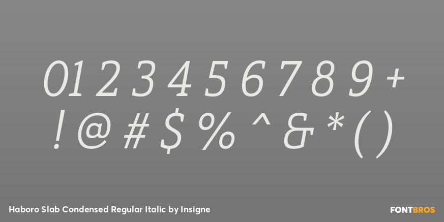 Haboro Slab Condensed Regular Italic Font Poster #4