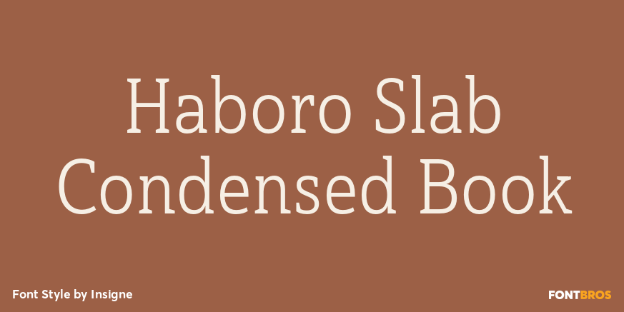 Haboro Slab Condensed Book Font Poster #1