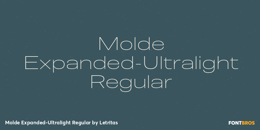 Molde Expanded-Ultralight Regular Font Poster #1