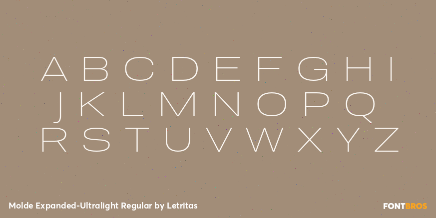 Molde Expanded-Ultralight Regular Font Poster #2
