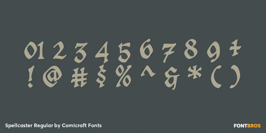 Spellcaster Regular Font Poster #1