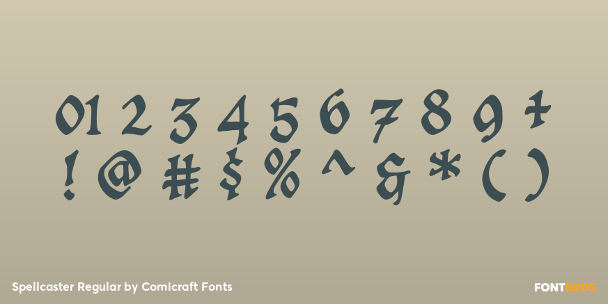 Spellcaster Regular Font Poster #4