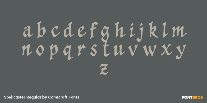 Spellcaster Regular Font Poster #1