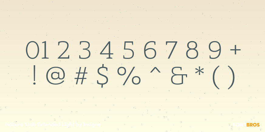 Haboro Slab Extended Light Font Poster #4