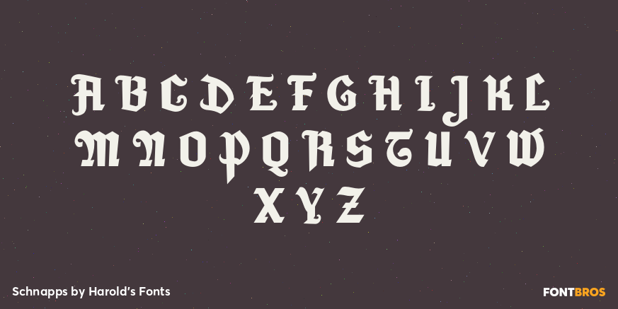 Schnapps Font Poster #2