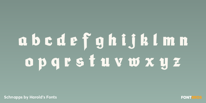 Schnapps Font Poster #3