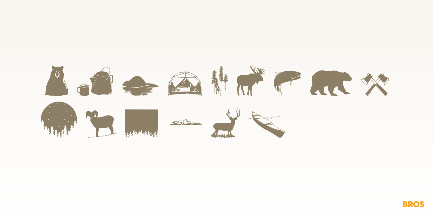 Wilderness Doodles Font Poster #3