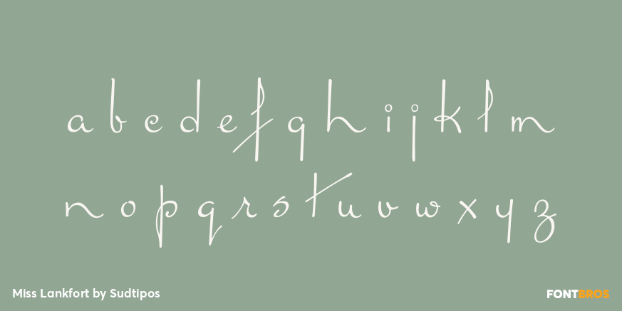 Miss Lankfort Font Poster #3