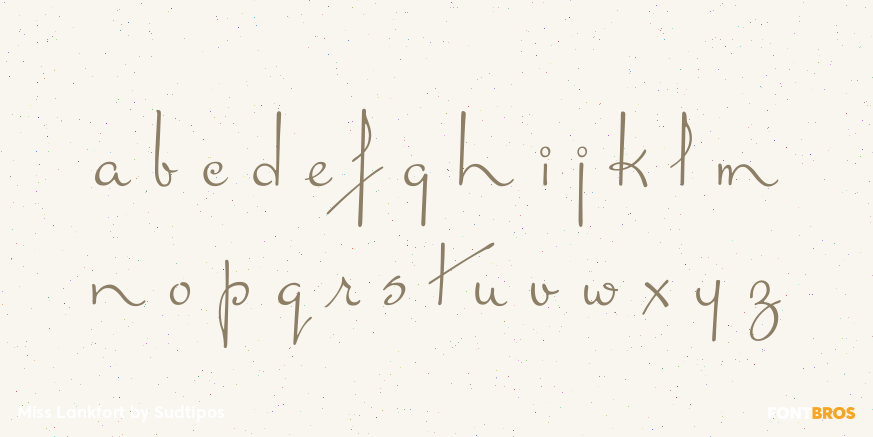 Miss Lankfort Font Poster #1