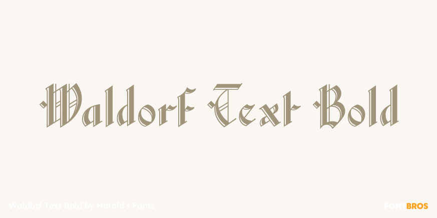 Waldorf Text Bold Font Poster #1