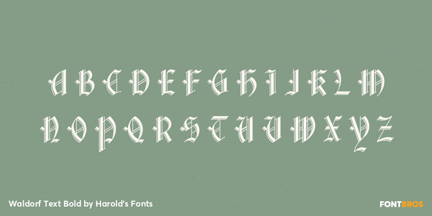 Waldorf Text Bold Font Poster #2