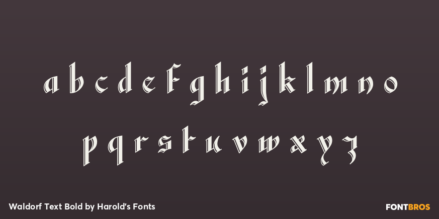 Waldorf Text Bold Font Poster #3