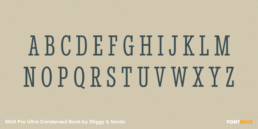 Stint Pro Ultra Condensed Book Font Poster #2