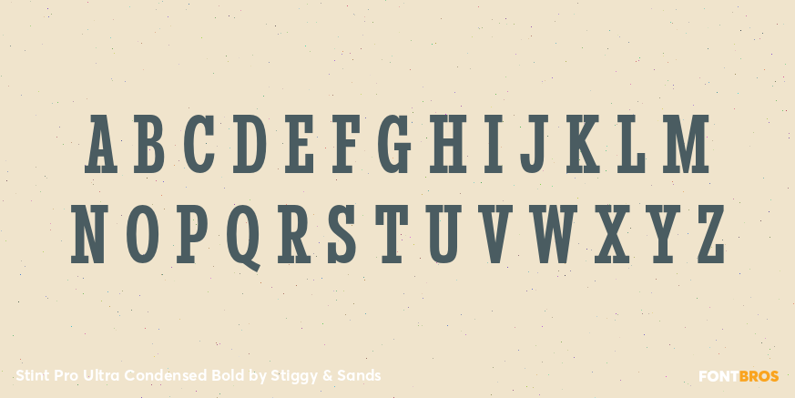 Stint Pro Ultra Condensed Bold Font Poster #1