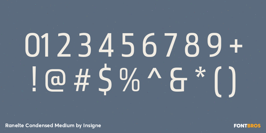 Ranelte Condensed Medium Font Poster #1