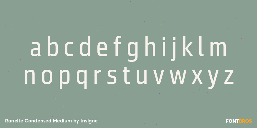 Ranelte Condensed Medium Font Poster #1