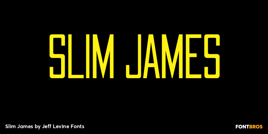 Slim James Font Poster