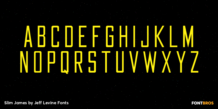 Slim James Font Poster #2