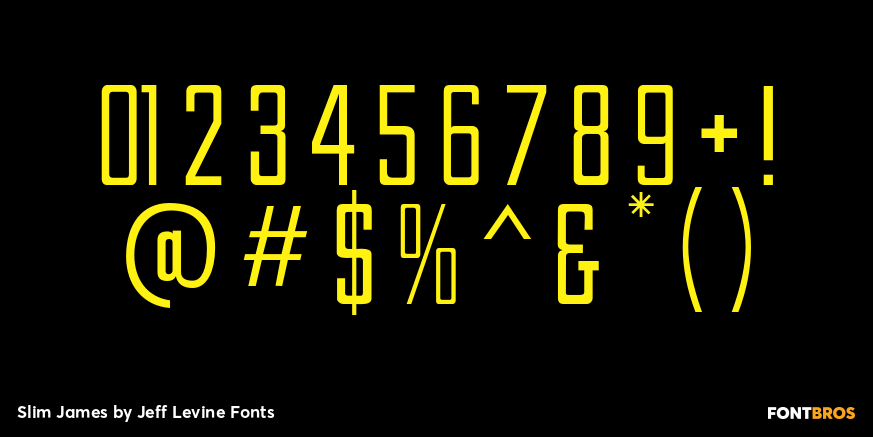 Slim James Font Poster #4